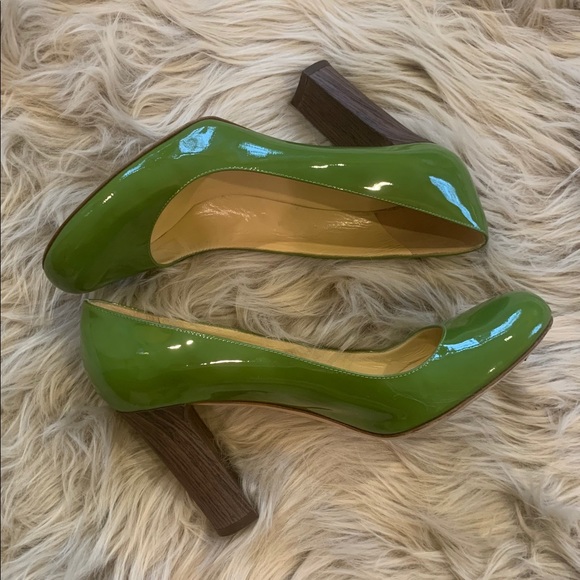 Kate Spade Green Apple Round Toe Pumps 